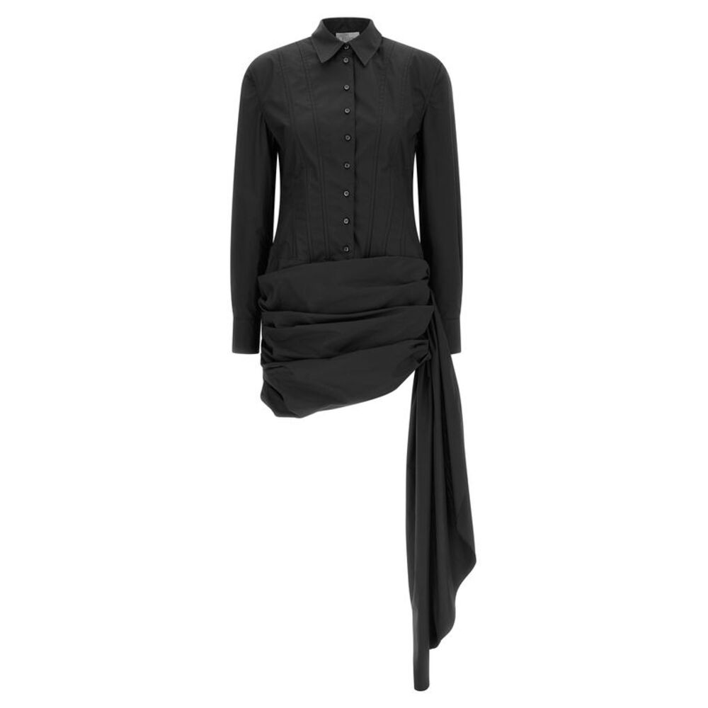 Giuseppe Di Morabito Black Cotton Short Women's Dress
